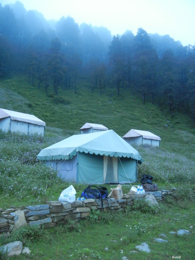 The tents looked very picturesque and romantic... from the outside.